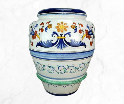 Elegantico Azure Bloom Ceramic Vase