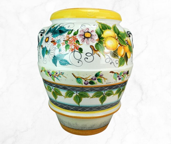 Elegantico Mediterranean Bloom Ceramic Vase