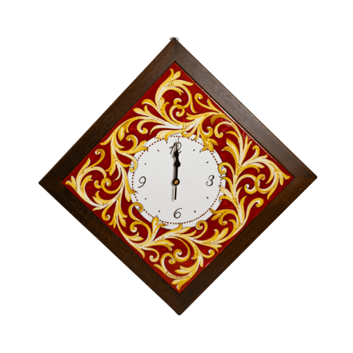 Venetian Crimson Wall Clock