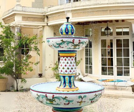 Elegantico Azure Majesty Lava Stone Fountain