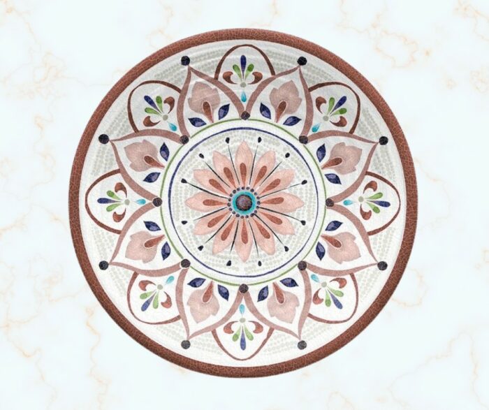 Elegantico Eternal Petals Ceramic Wall Plate