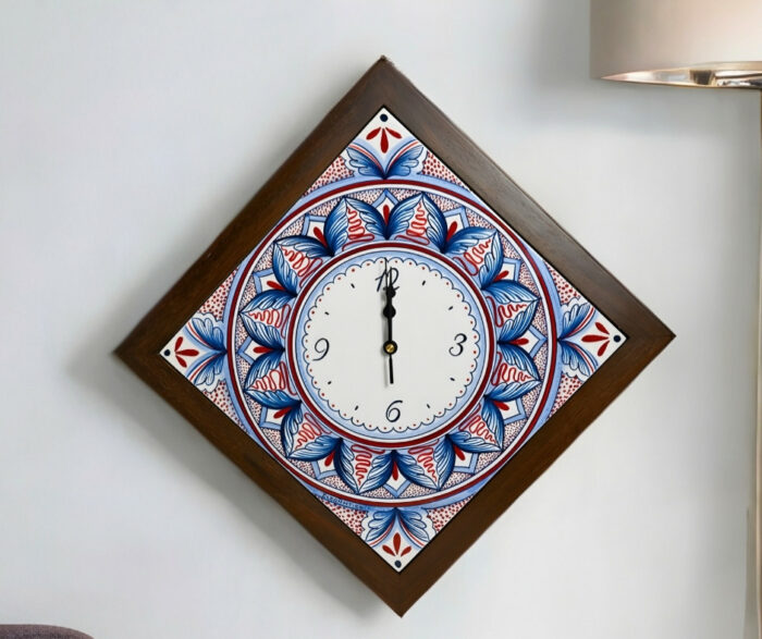 Elegantico Radiant Petal Timepiece Ceramic Clock