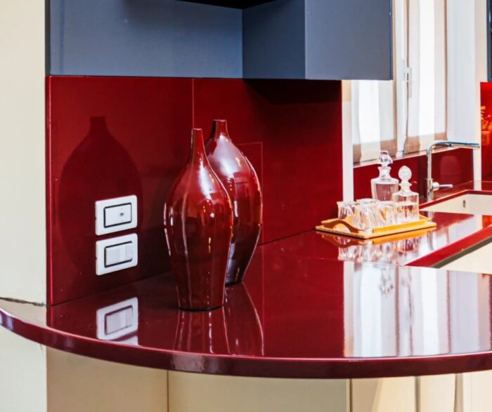 Elegantico Crimson Elegance Lava Stone Kitchen