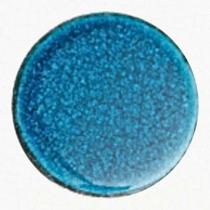 A monochromatic lava stone table in serene blue hues. Let your table always feel fresh and clean!