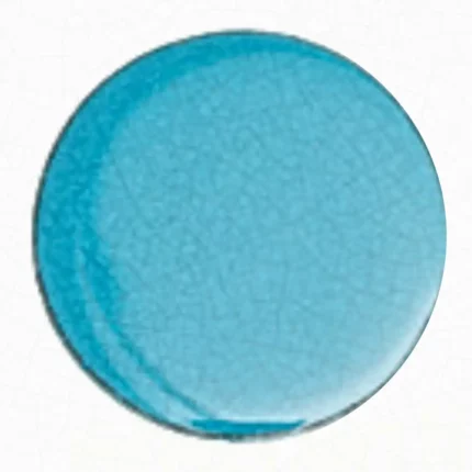A mono-color emerald glaze lava stone table. Feel the sky on your table countertop!