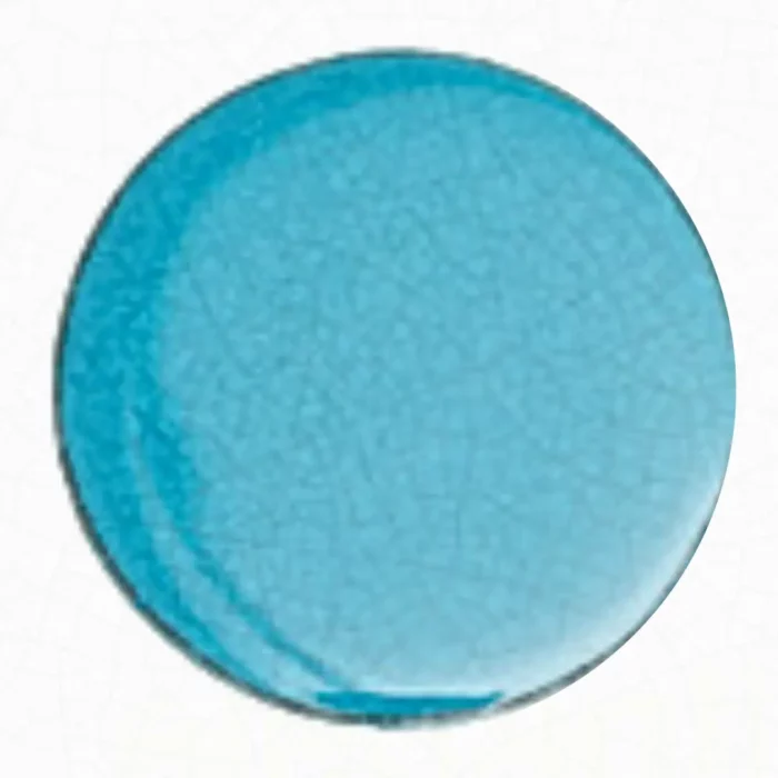 A mono-color emerald glaze lava stone table. Feel the sky on your table countertop!