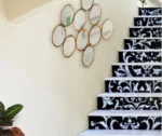 This are lava stone stairs. Made in Italy from premium quality lava stone slabs.
