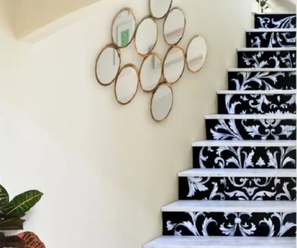 This are lava stone stairs. Made in Italy from premium quality lava stone slabs.