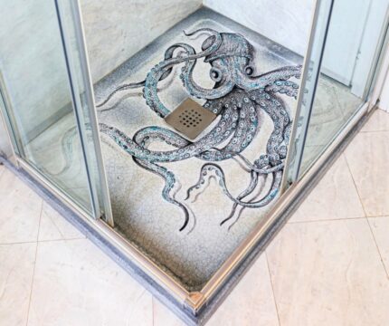 Elegantico Lava Stone Marine Life Shower Zone