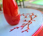 Elegantico Red Coral Lava Stone Table