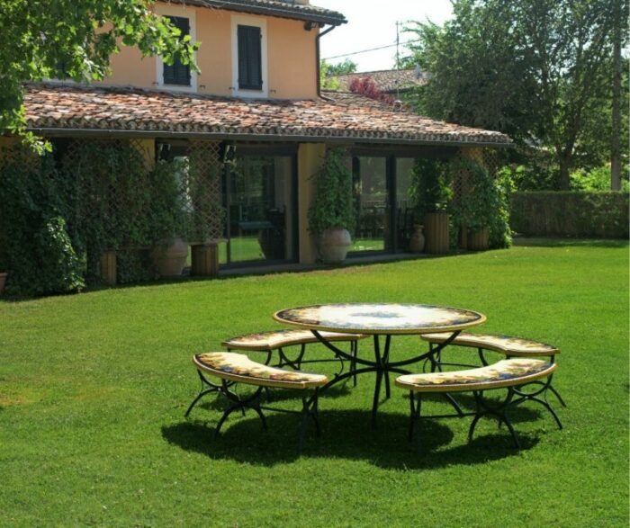 Elegantico Sweet Autumn Lava Stone Table