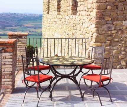 Elegantico Vineyard Elegance Lava Stone Table